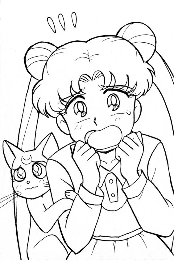 Kumpulan Mewarnai Gambar Sailor Moon Terbagus dan Terlengkap 12 Gambar Sailor Moon