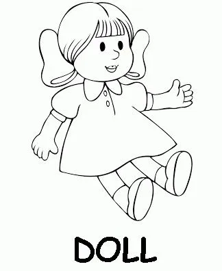 Kumpulan Mewarnai Boneka Paling Bagus dan Terlengkap 19 Mewarnai Boneka