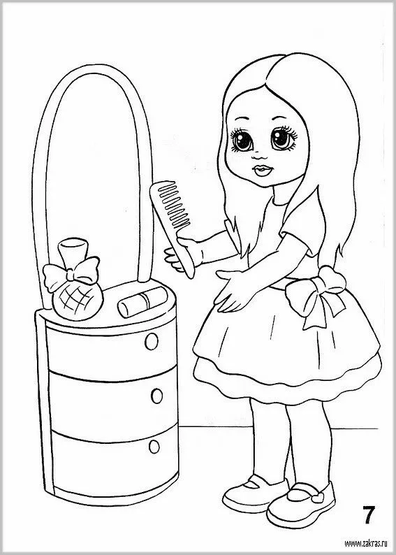 Kumpulan Mewarnai Boneka Paling Bagus dan Terlengkap 13 Mewarnai Boneka