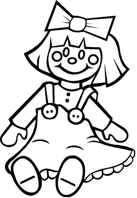 Kumpulan Mewarnai Boneka Paling Bagus dan Terlengkap 8 Mewarnai Boneka