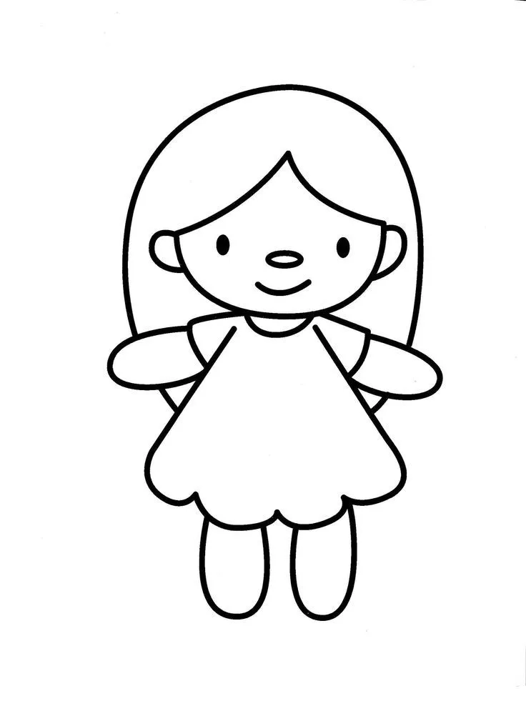 Kumpulan Mewarnai Boneka Paling Bagus dan Terlengkap 4 Mewarnai Boneka