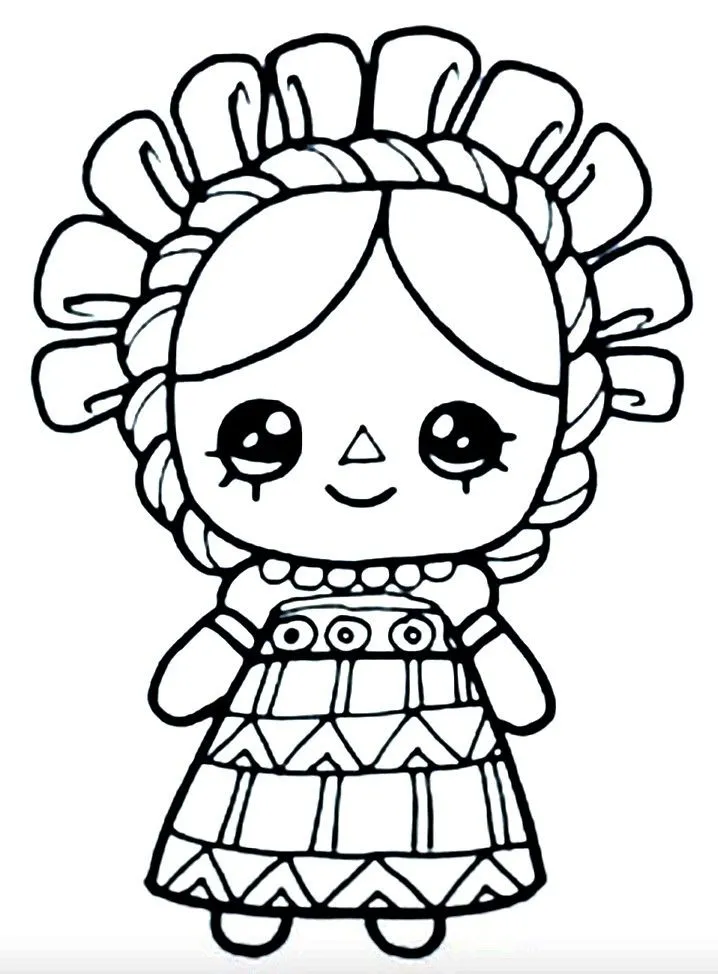 Kumpulan Mewarnai Boneka Paling Bagus dan Terlengkap 23 Mewarnai Boneka