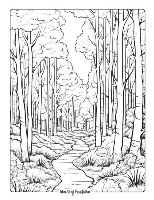 Kumpulan Mewarnai Pemandangan Alam Terbagus dan Terlengkap 4 Mewarnai Pemandangan Alam