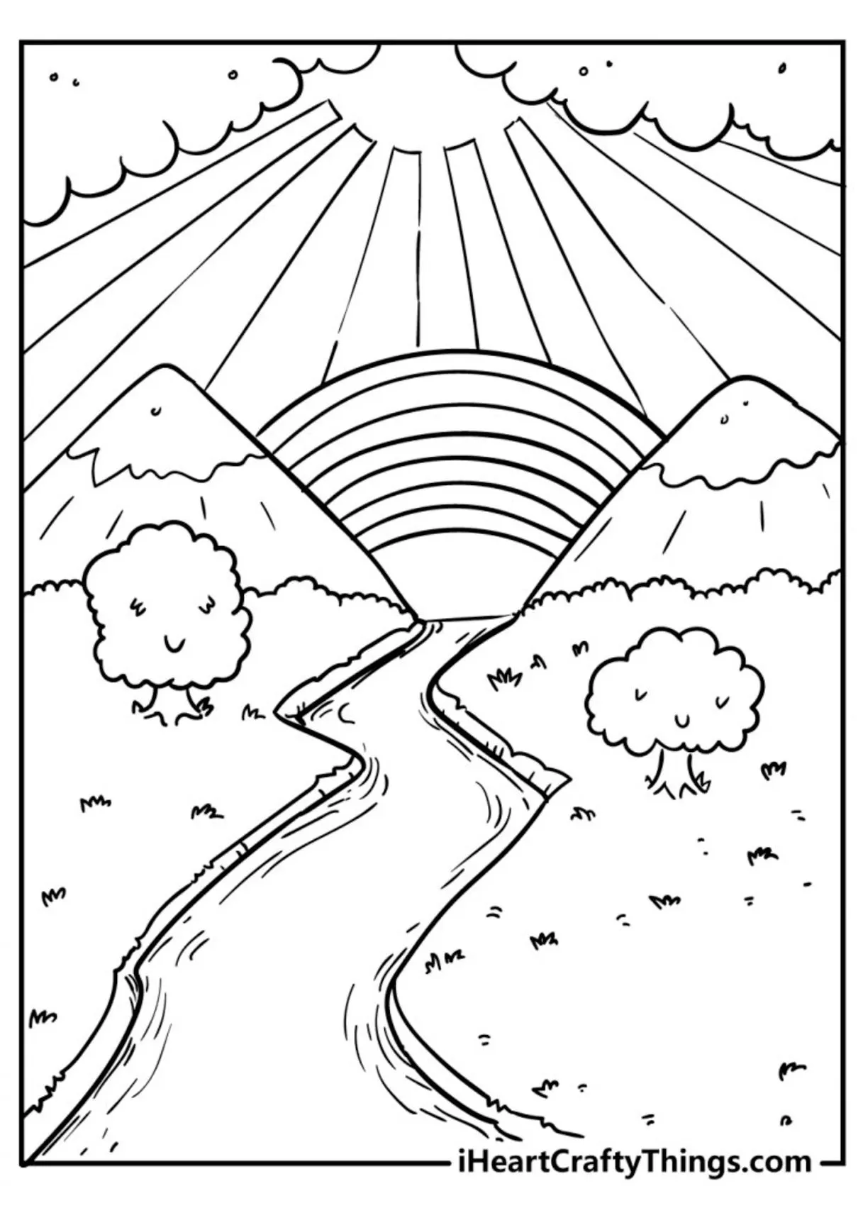 Kumpulan Mewarnai Pemandangan Alam Terbagus dan Terlengkap 29 Mewarnai Pemandangan Alam