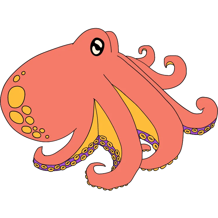 Kumpulan Gambar Gurita Kartun Paling Bagus dan Terlengkap 15 Gambar Gurita Kartun