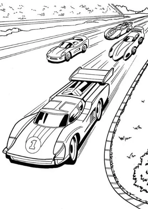 Kumpulan Mewarnai Mobil Balap Mudah Paling Bagus dan Terlengkap 18 Mewarnai Mobil Balap