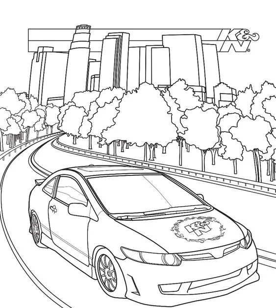 Kumpulan Mewarnai Mobil Balap Mudah Paling Bagus dan Terlengkap 8 Mewarnai Mobil Balap