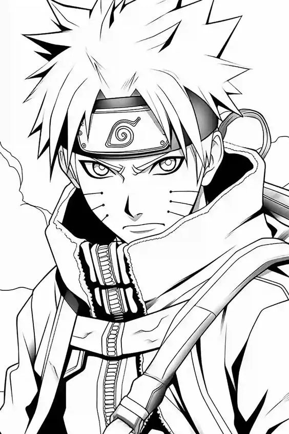 Kumpulan Mewarnai Naruto Mudah Paling Bagus dan Terlengkap 12 Mewarnai Naruto