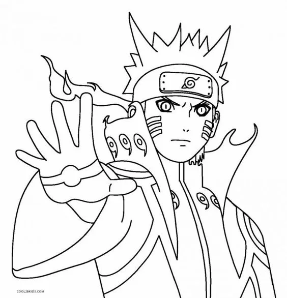 Kumpulan Mewarnai Naruto Mudah Paling Bagus dan Terlengkap 13 Mewarnai Naruto
