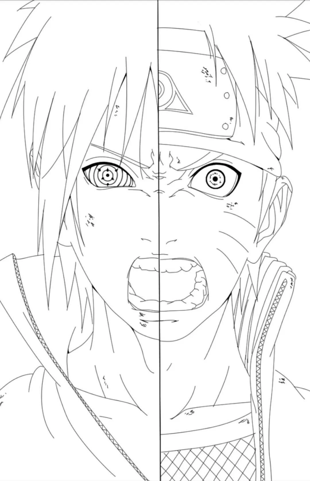 Kumpulan Mewarnai Naruto Mudah Paling Bagus dan Terlengkap 25 Mewarnai Naruto