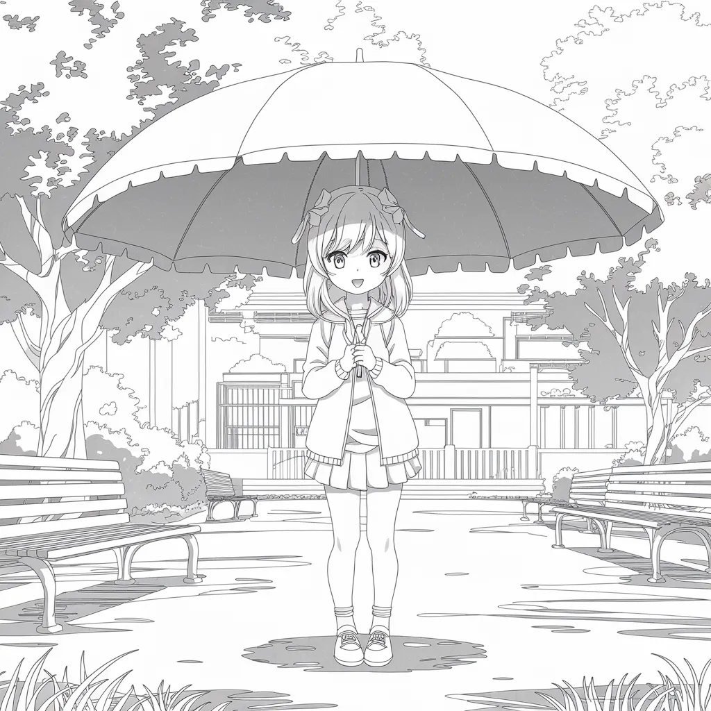 gambar yang belum diwarnai anime 19