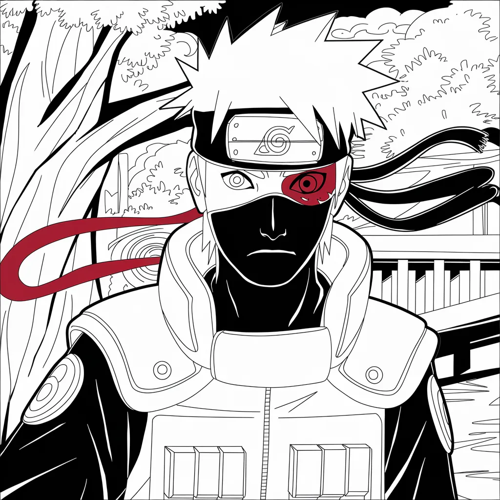Gambar Mewarnai Kakashi: Mengasah Kreativitas Anak dengan Karakter Favorit 11 gambar mewarnai kakashi 10