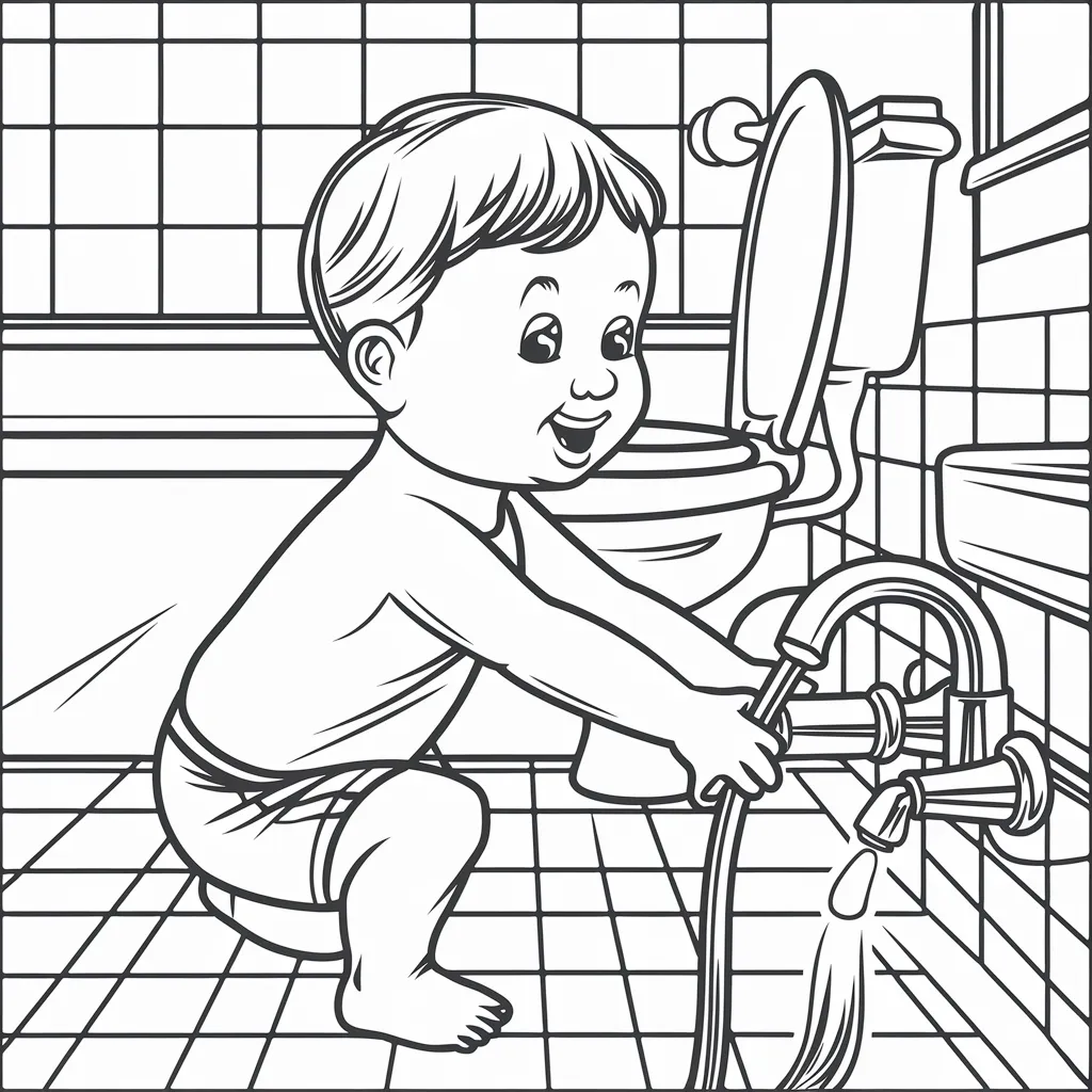 gambar mewarnai menjaga kebersihan lingkungan 5