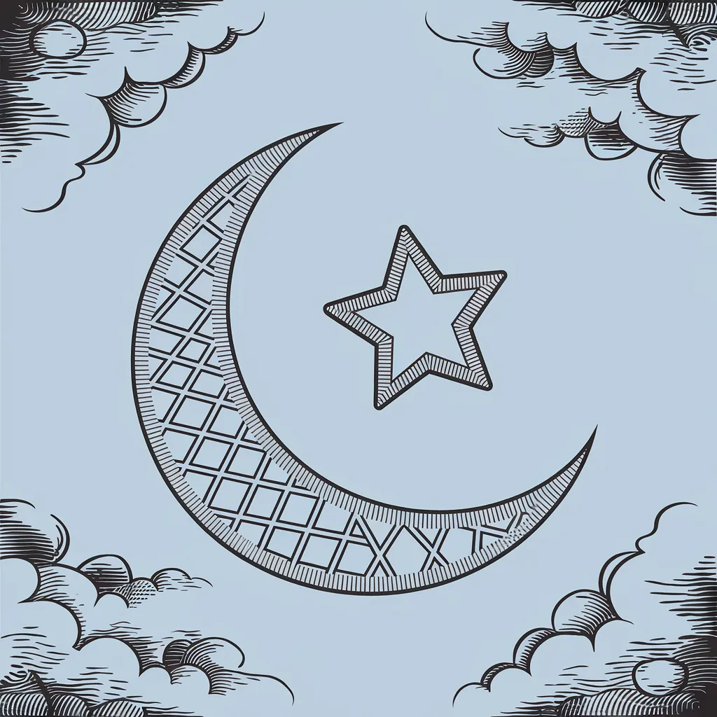 gambar mewarnai bulan ramadhan 12