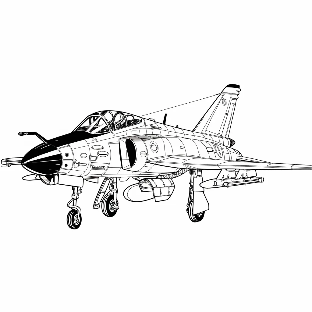 mewarnai gambar pesawat tempur 16