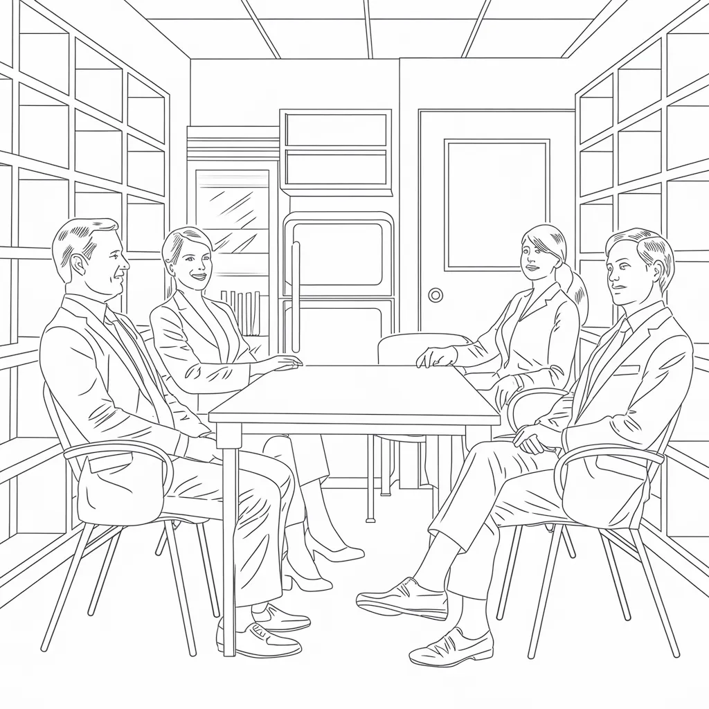 mewarnai gambar pegawai kantor 10