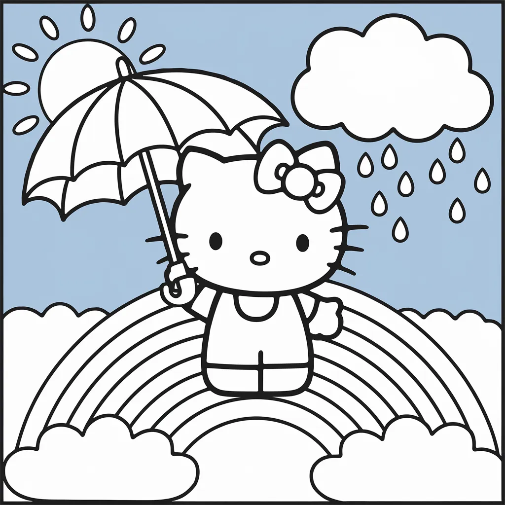 gambar hello kitty yang belum dicat 16