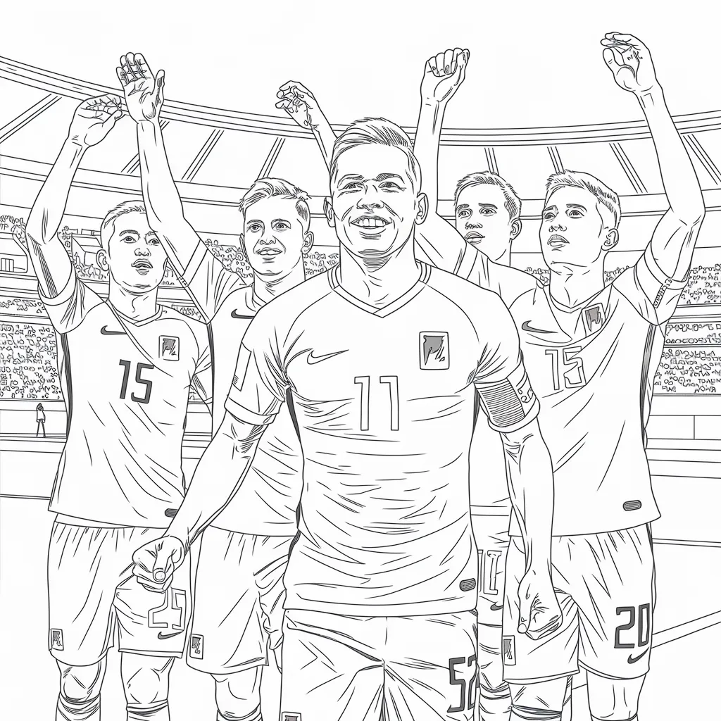 Gambar Mewarnai Pemain Sepak Bola 14 gambar mewarnai pemain sepak bola 13