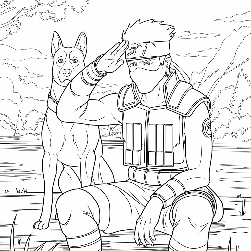 Gambar Mewarnai Kakashi: Mengasah Kreativitas Anak dengan Karakter Favorit 5 gambar mewarnai kakashi 4