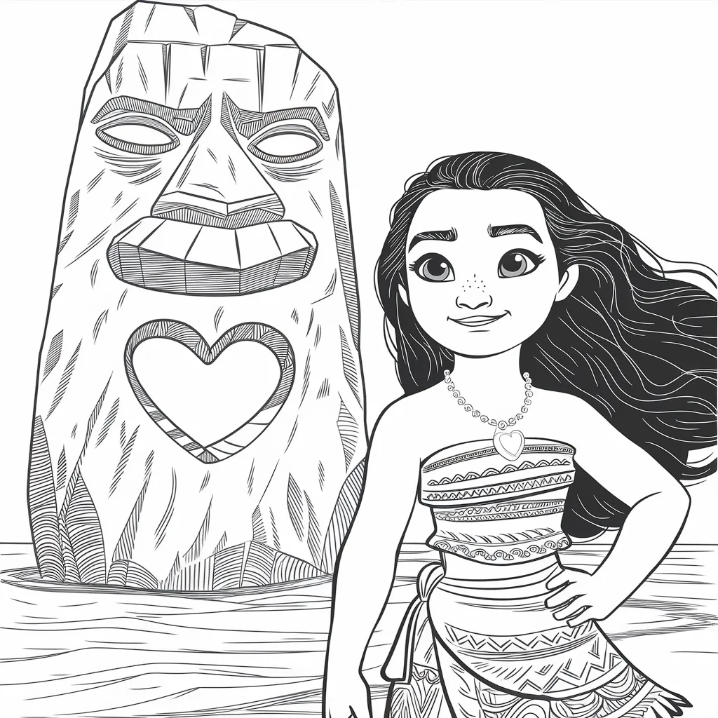 30 Gambar Mewarnai Moana untuk Mengasah Kreativitas Anak 20 gambar mewarnai moana 19