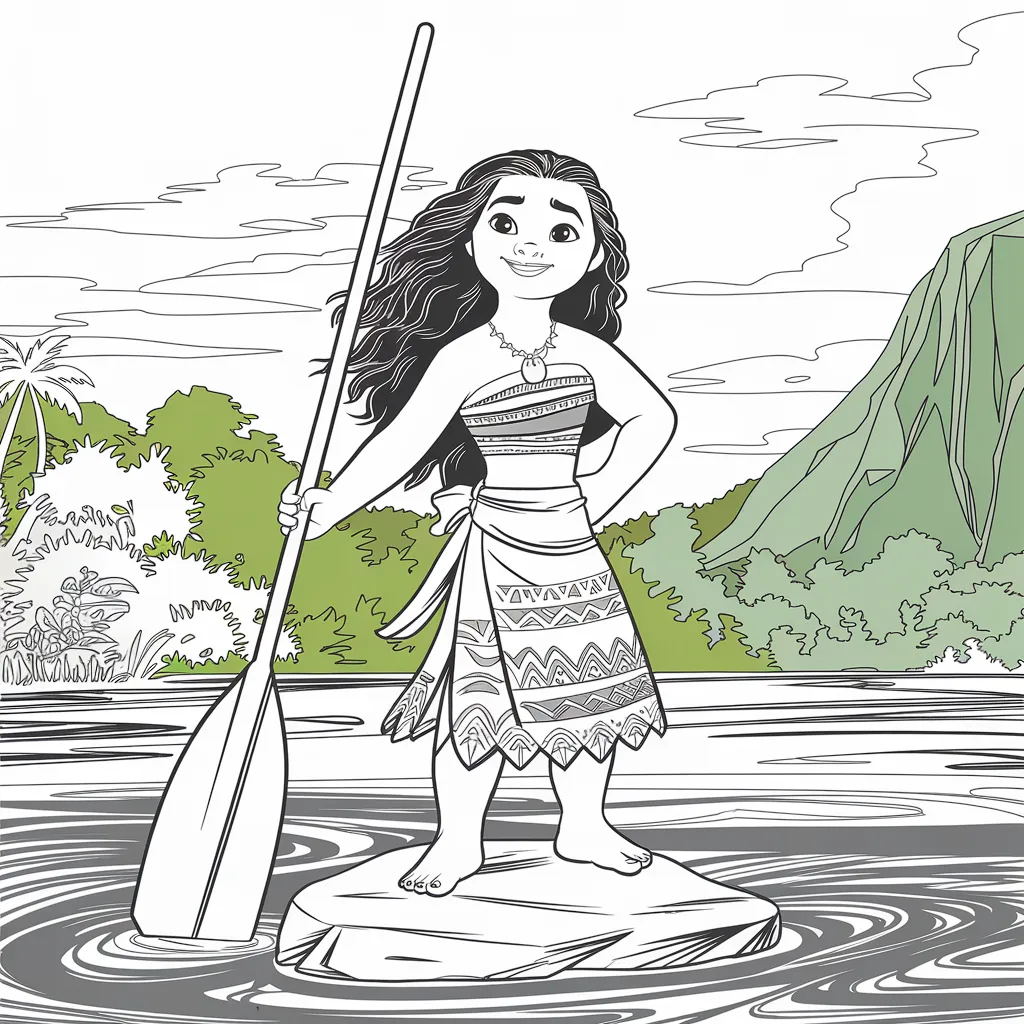 30 Gambar Mewarnai Moana untuk Mengasah Kreativitas Anak 3 gambar mewarnai moana 2