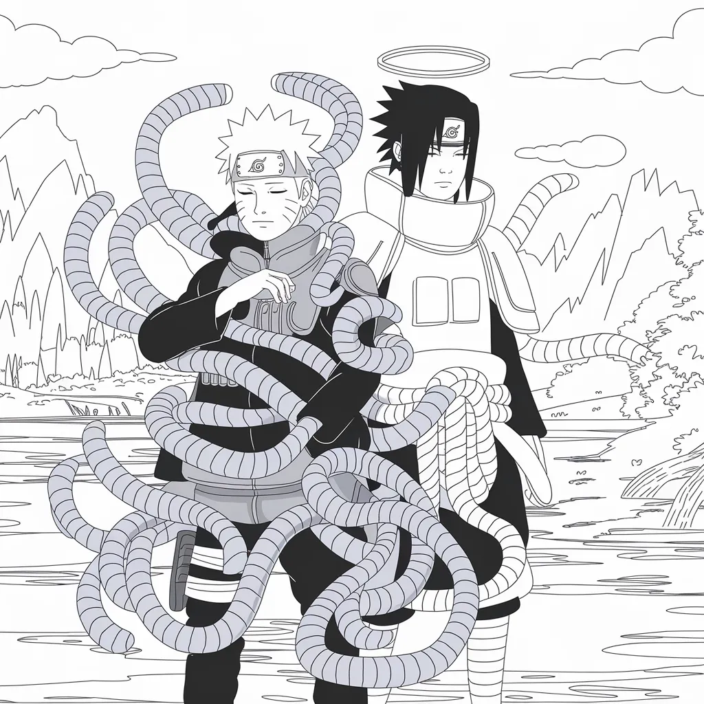 gambar mewarnai naruto kyubi 12