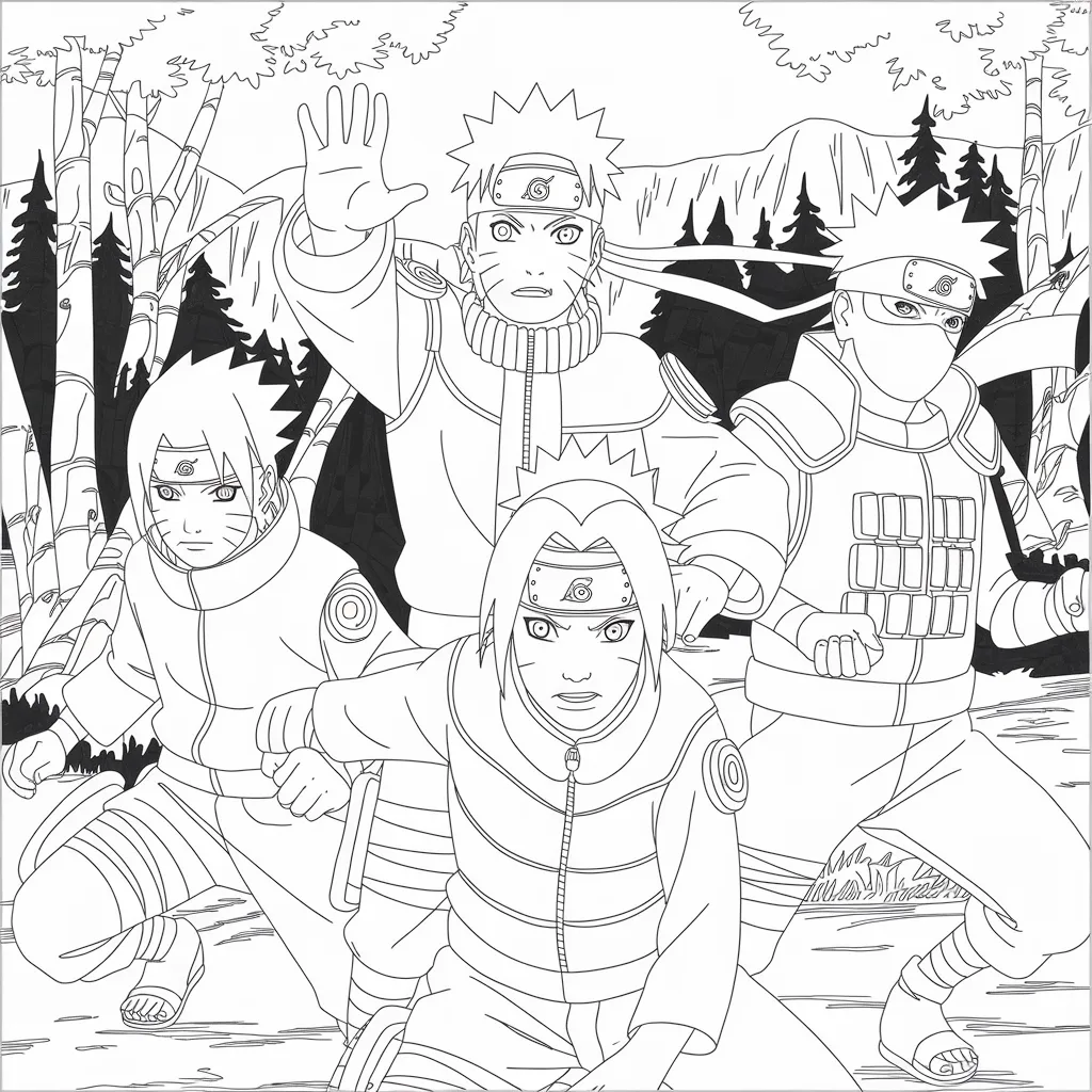Gambar Mewarnai Kakashi: Mengasah Kreativitas Anak dengan Karakter Favorit 8 gambar mewarnai kakashi 7