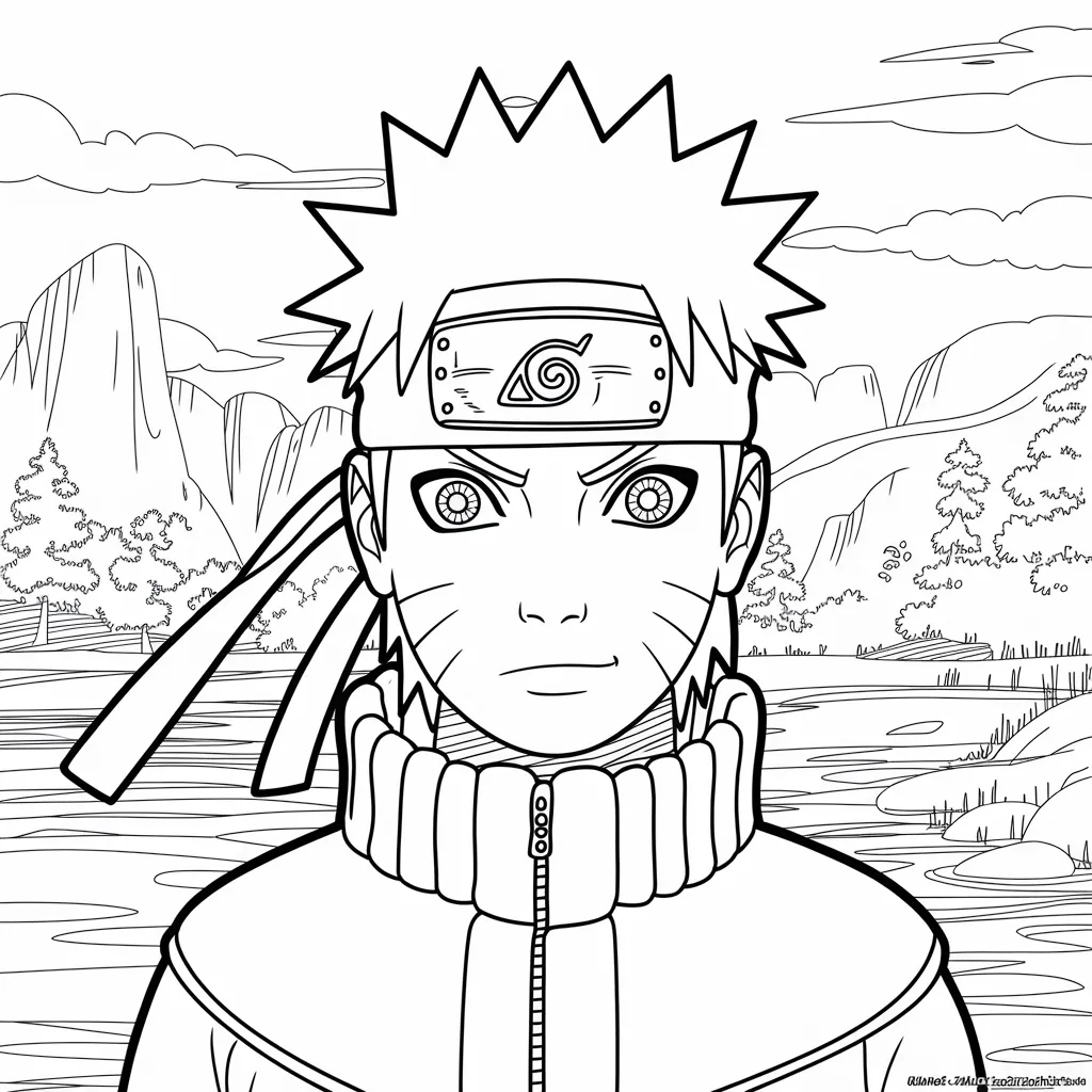 gambar mewarnai naruto kyubi 13