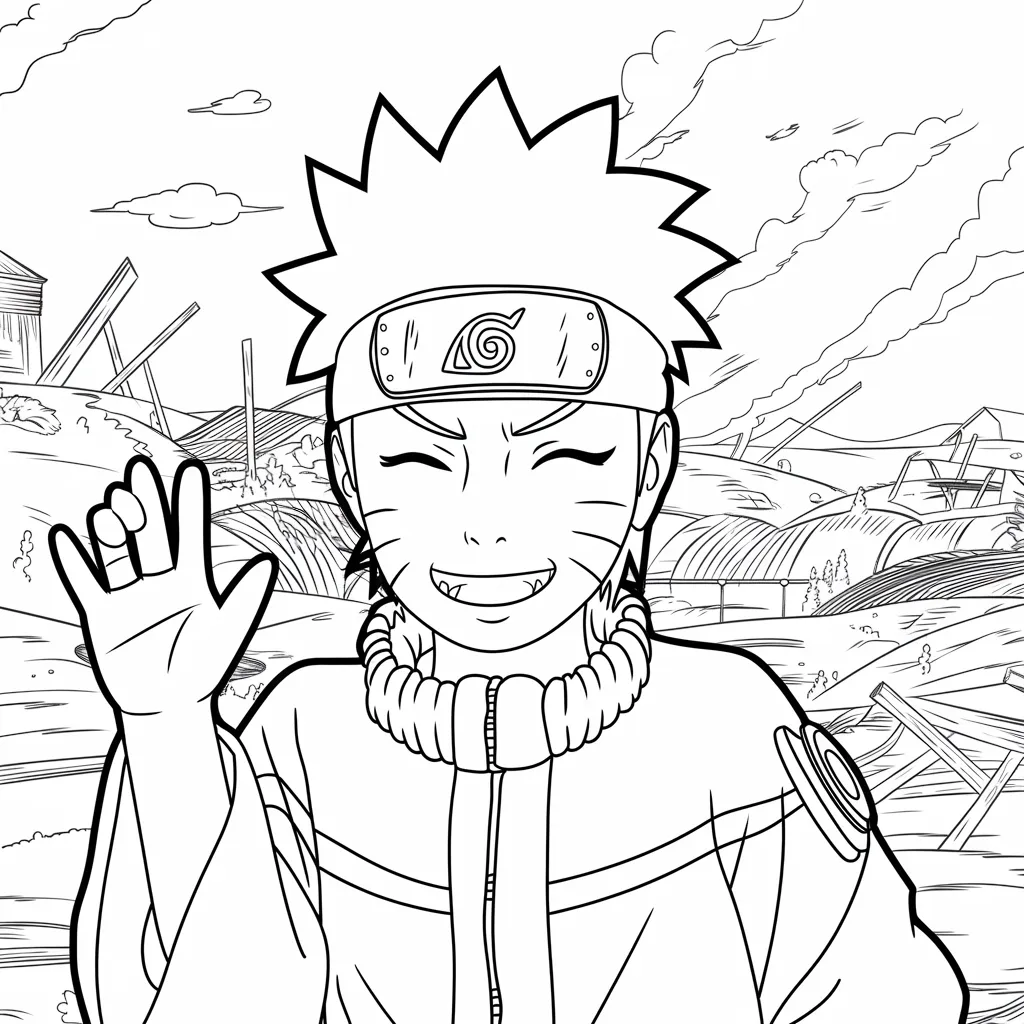 gambar mewarnai naruto kyubi 26