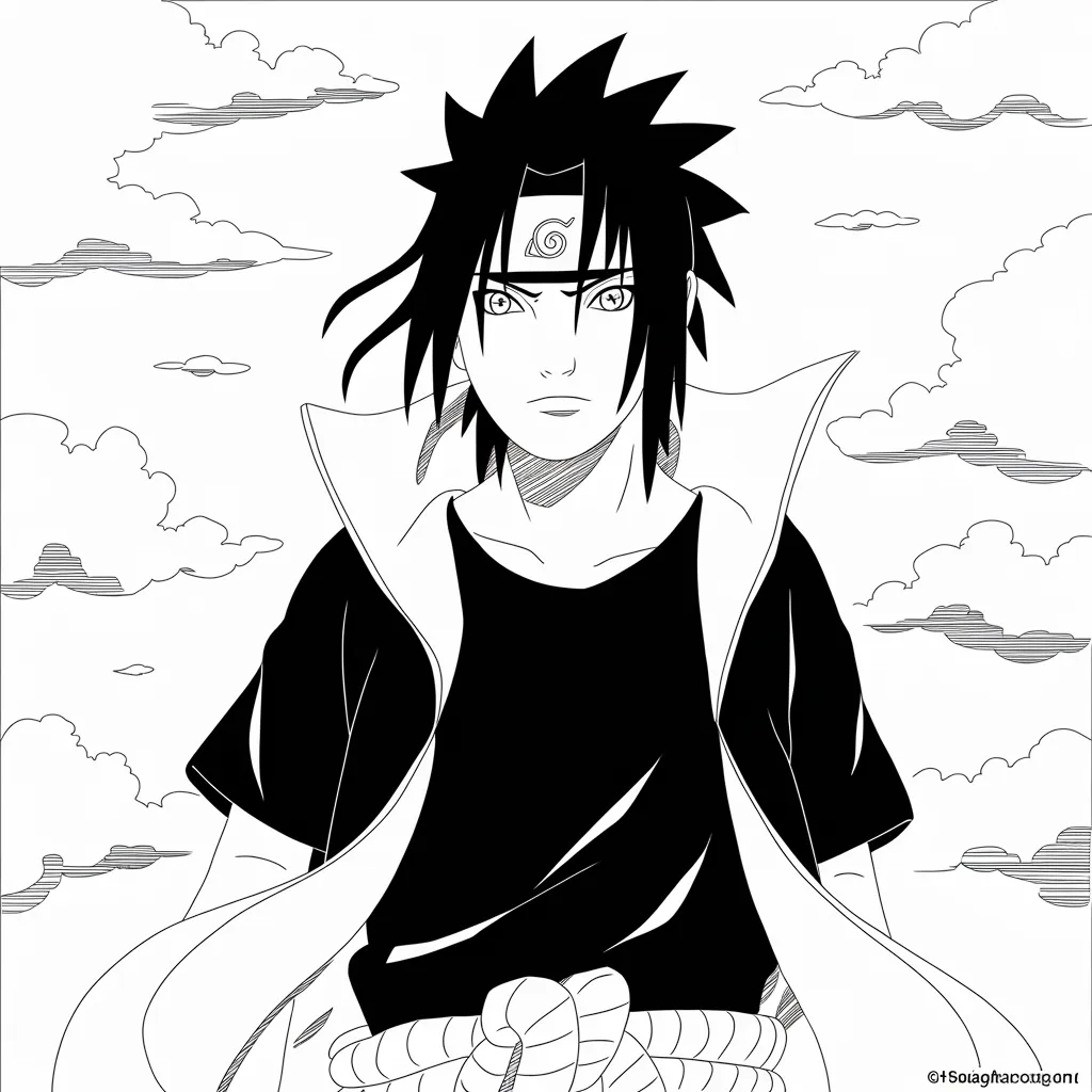 gambar mewarnai naruto dan sasuke 2