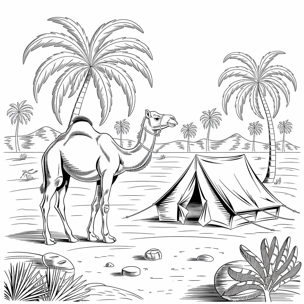 30 Gambar Pemandangan Alam Belum Diwarnai untuk Diwarnai 15 Gambar Pemandangan Alam Belum Diwarnai 14