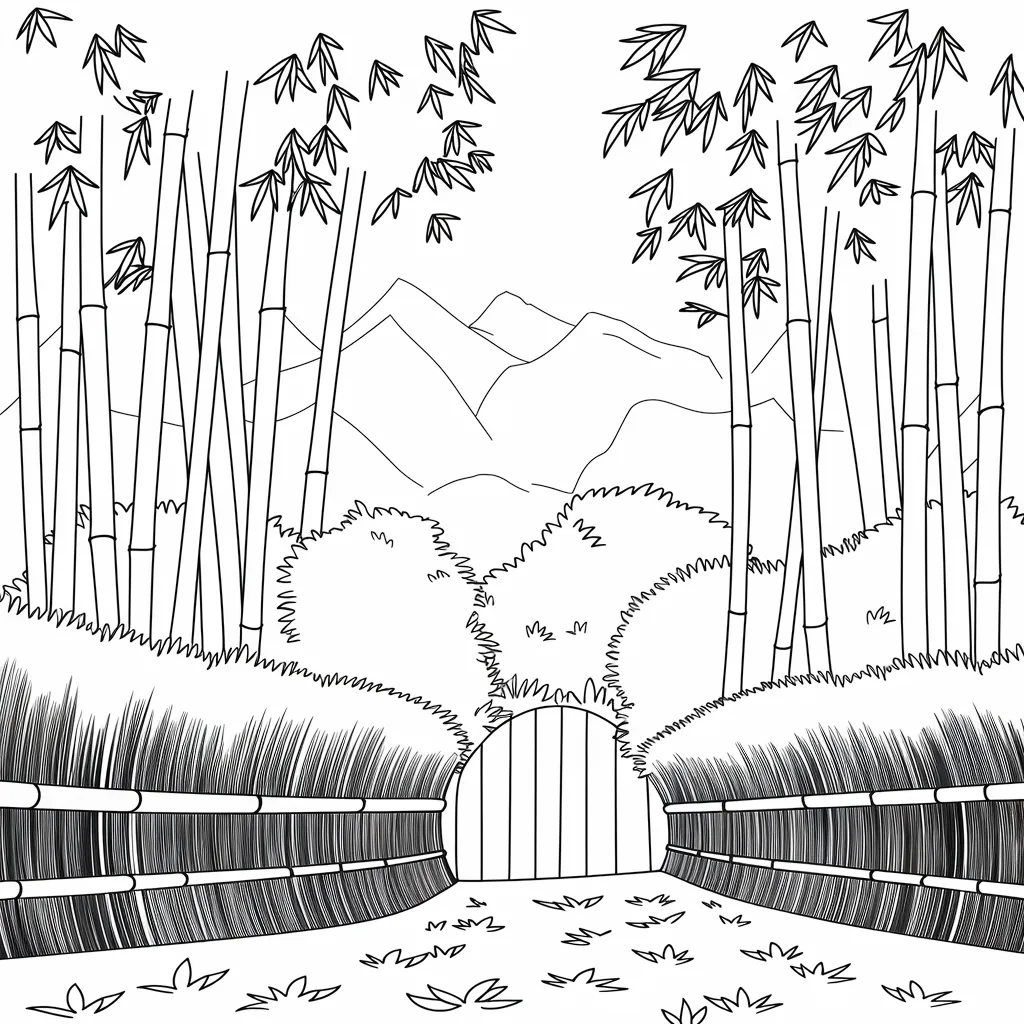 30 Gambar Pemandangan Alam Belum Diwarnai untuk Diwarnai 18 Gambar Pemandangan Alam Belum Diwarnai 17