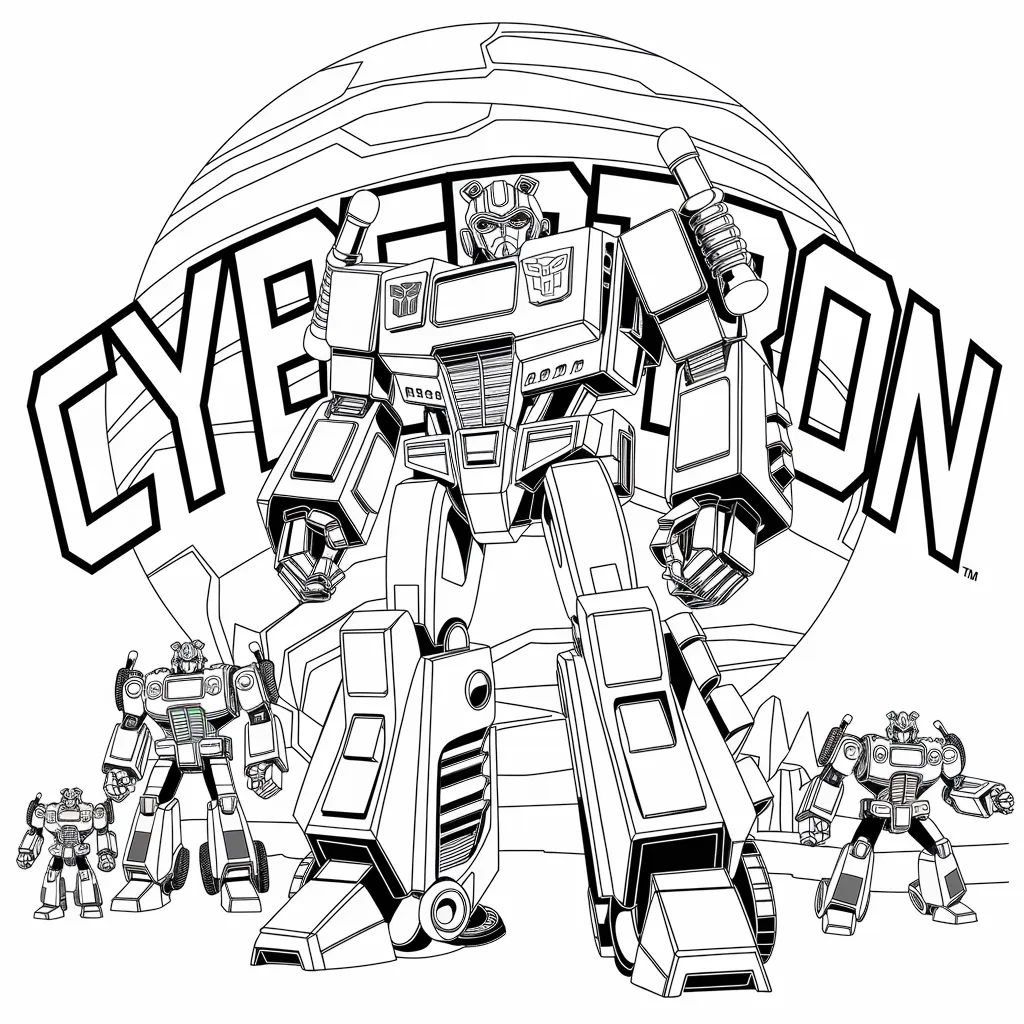 gambar mewarnai mobil bumblebee untuk anak-anak 24