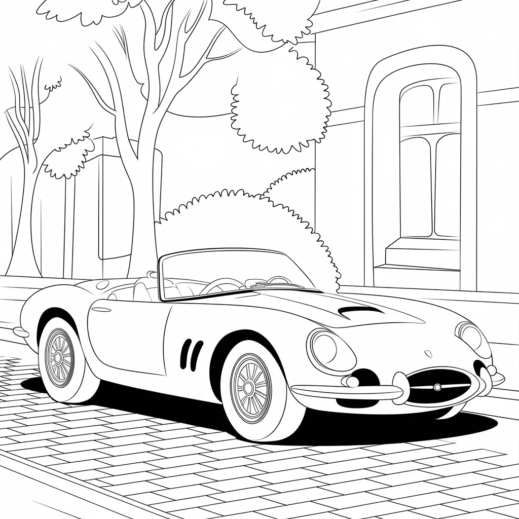 gambar mewarnai mobil bumblebee untuk anak-anak 1