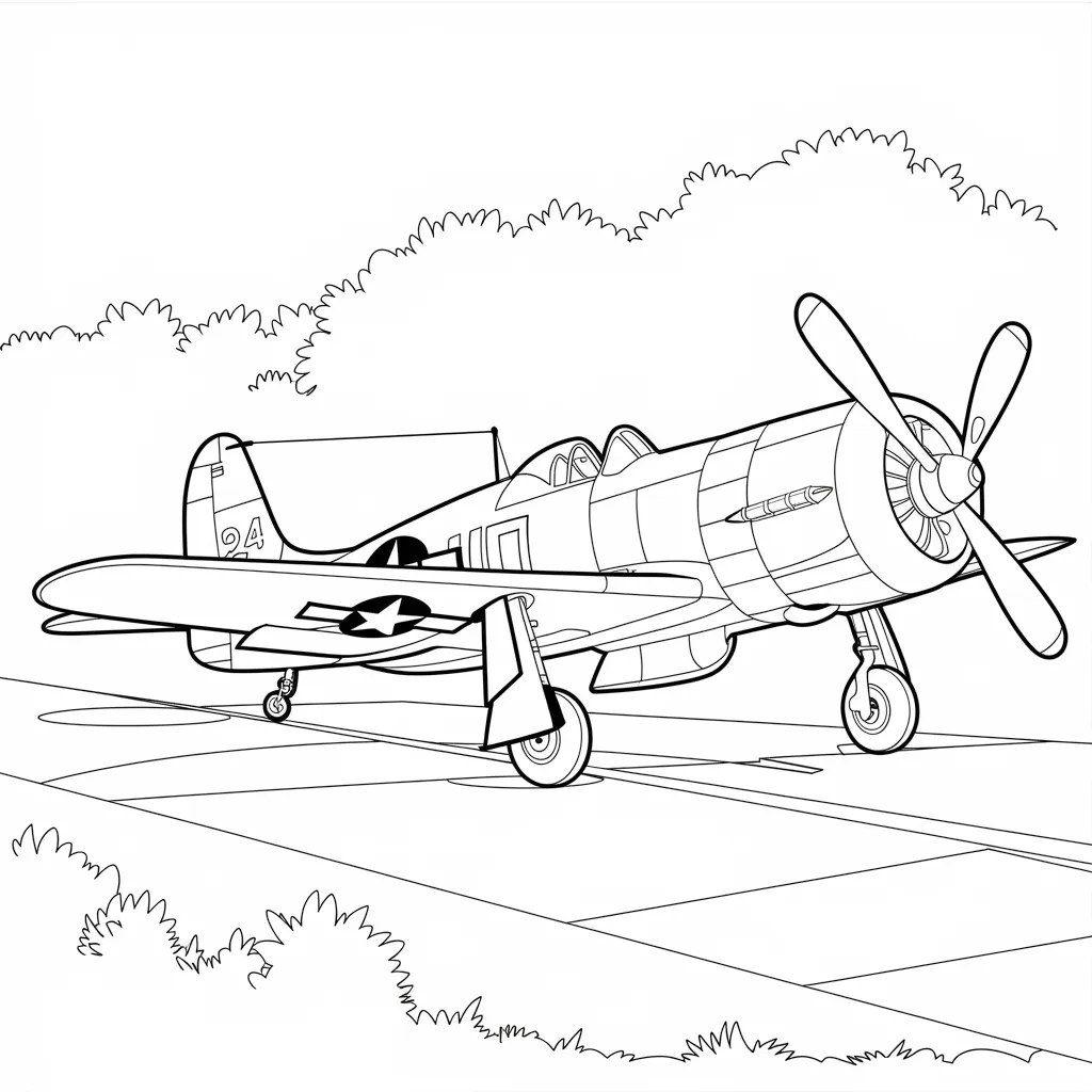 mewarnai gambar pesawat tempur 20