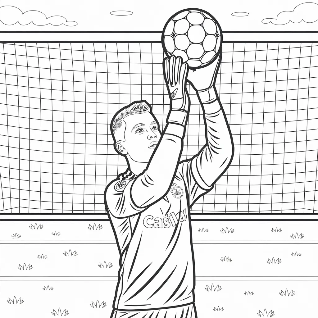 Gambar Mewarnai Pemain Sepak Bola 15 gambar mewarnai pemain sepak bola 14