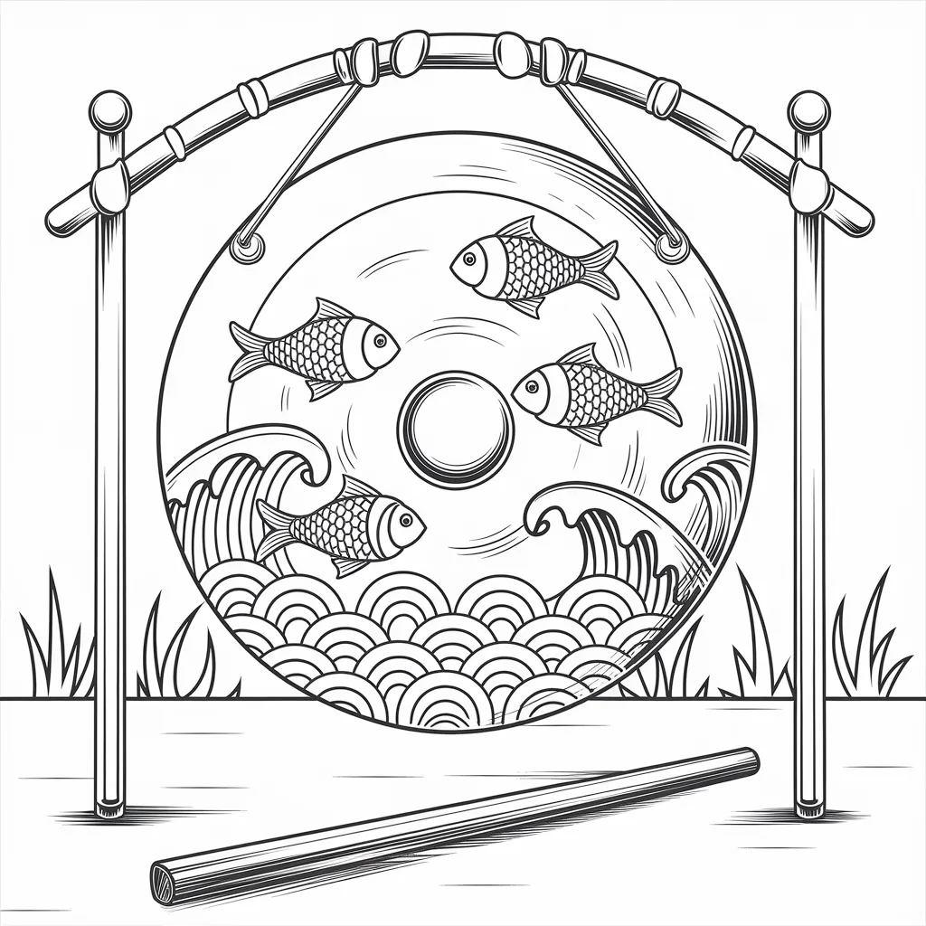 Mewarnai Gambar Kentongan Hitam Putih 15 mewarnai gambar kentongan hitam putih 14