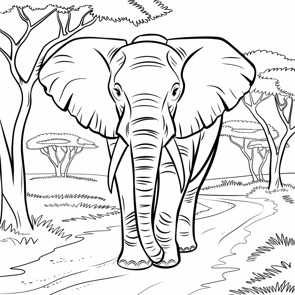 30 Gambar Hewan Belum Diwarnai untuk Diwarnai 3 gambar hewan belum diwarnai 2