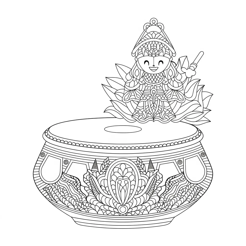 Mewarnai Gambar Kentongan Hitam Putih 6 mewarnai gambar kentongan hitam putih 5