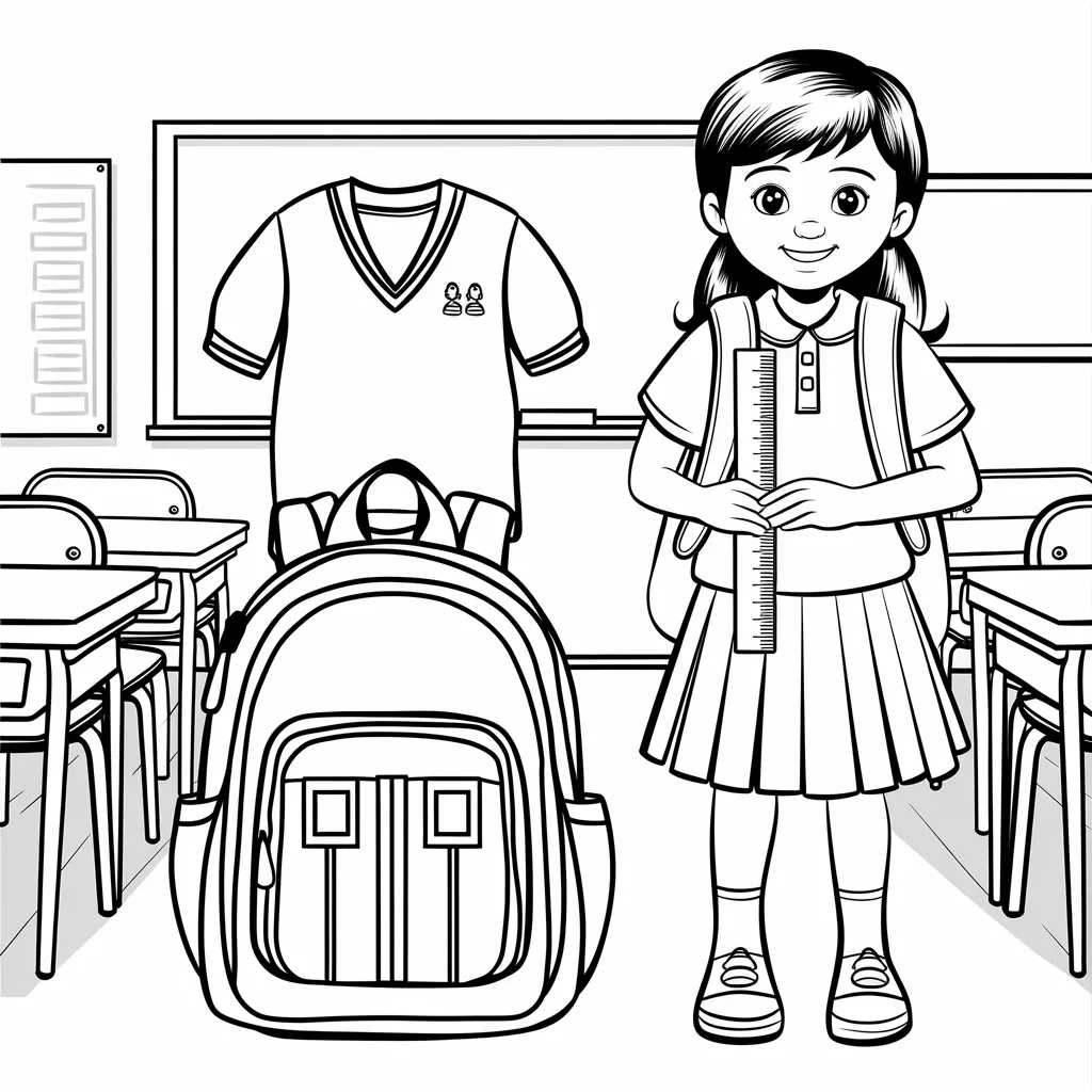 Mewarnai Gambar Seragam TK, Aktivitas Edukatif dan Menyenangkan untuk Anak 3 mewarnai gambar seragam tk 2