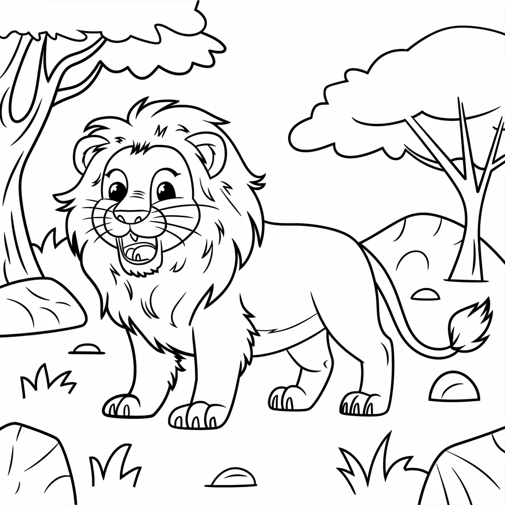 30 Gambar Hewan Belum Diwarnai untuk Diwarnai 2 gambar hewan belum diwarnai 1