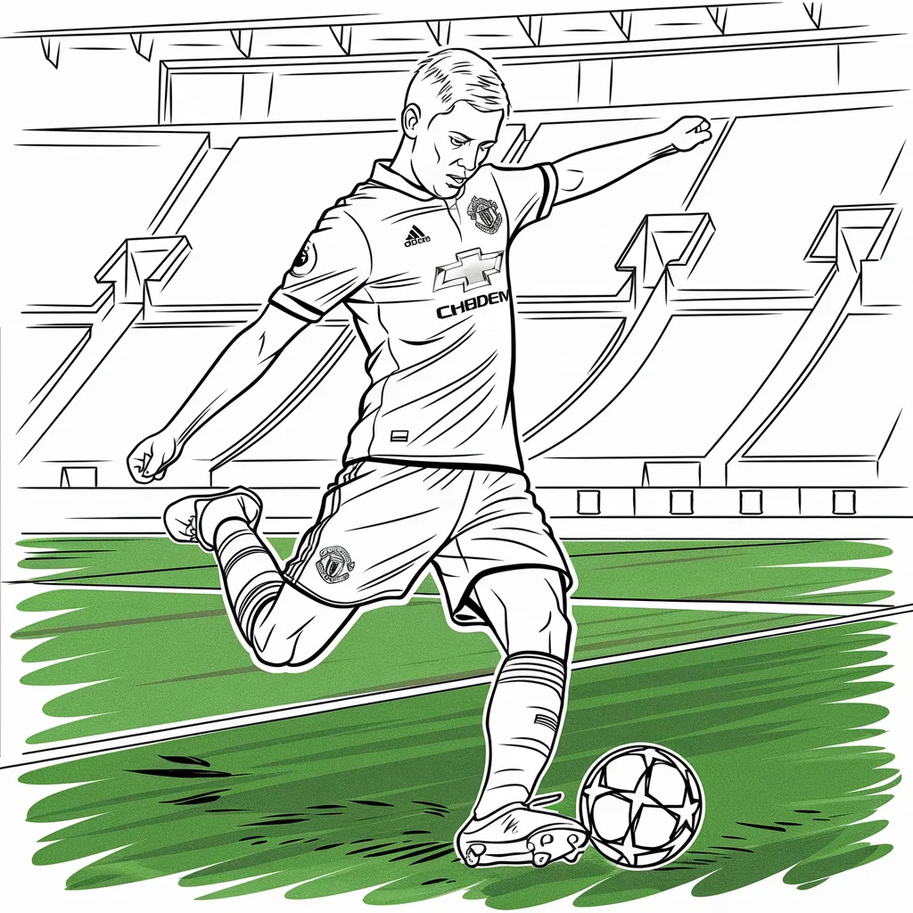 Gambar Mewarnai Pemain Sepak Bola 8 gambar mewarnai pemain sepak bola 7