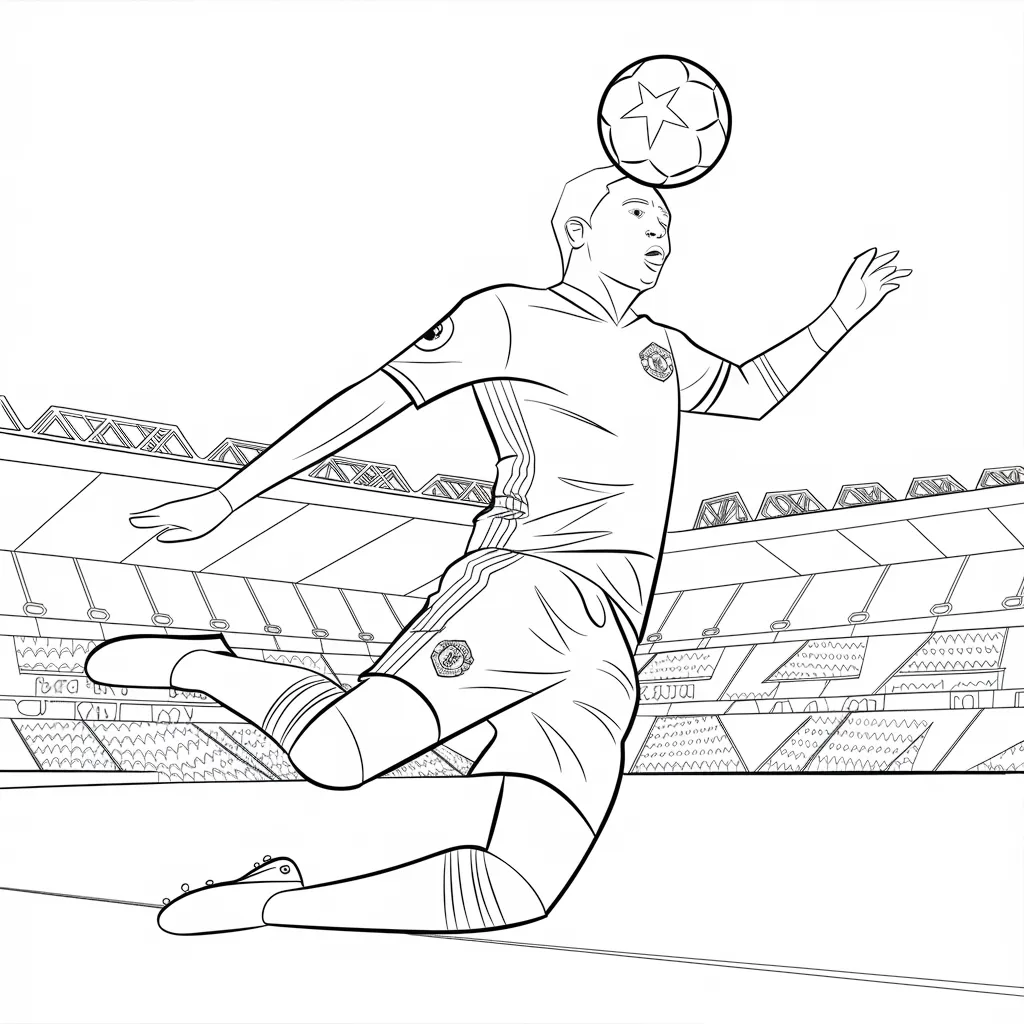 Gambar Mewarnai Pemain Sepak Bola 5 gambar mewarnai pemain sepak bola 4