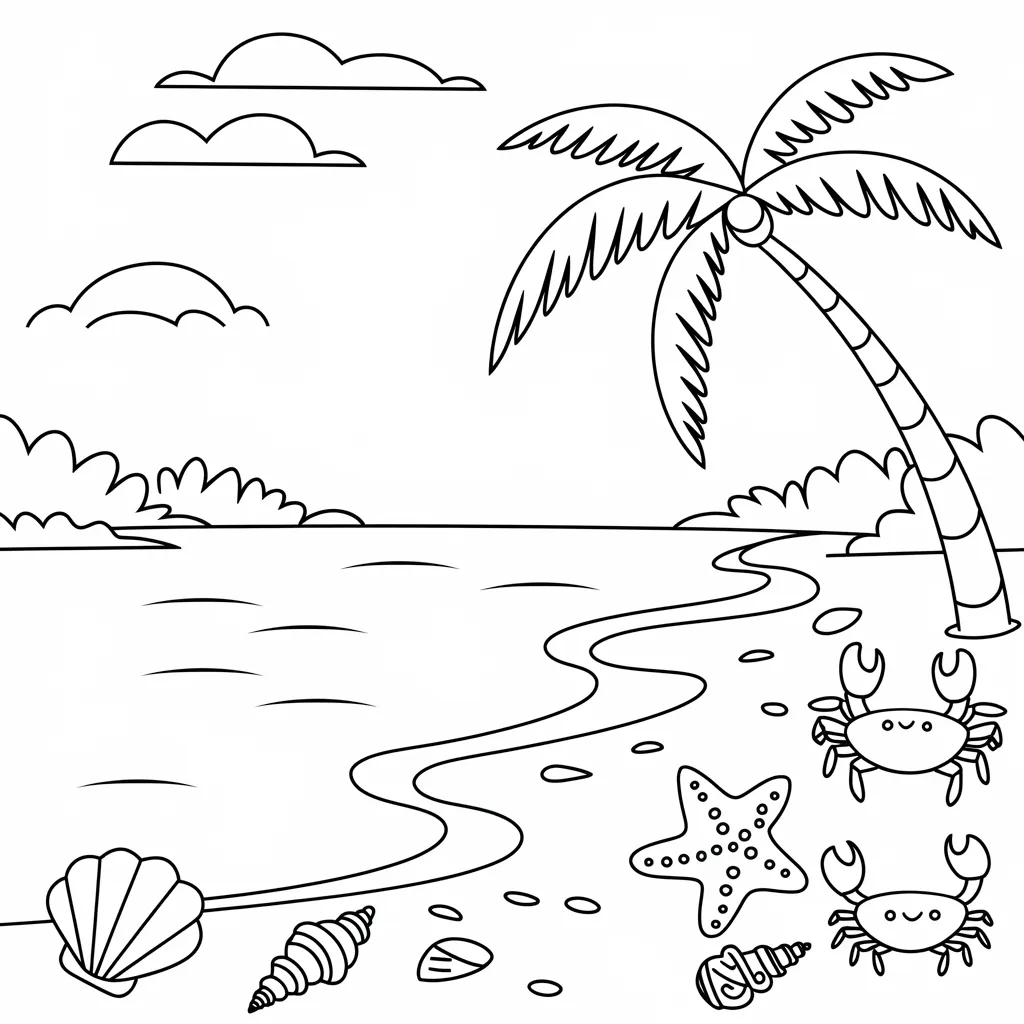 30 Gambar Pemandangan Alam Belum Diwarnai untuk Diwarnai 4 Gambar Pemandangan Alam Belum Diwarnai 3