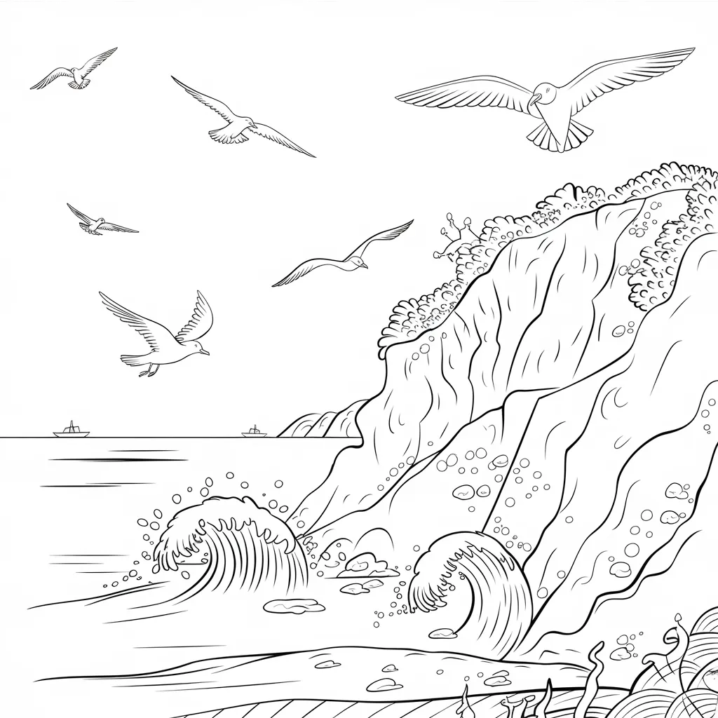 30 Gambar Pemandangan Alam Belum Diwarnai untuk Diwarnai 29 Gambar Pemandangan Alam Belum Diwarnai 28