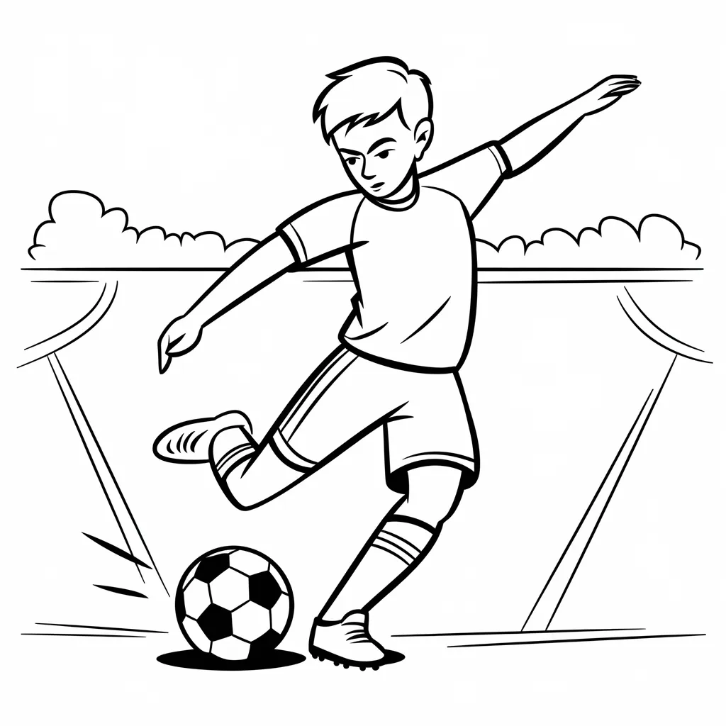 Gambar Mewarnai Pemain Sepak Bola 2 gambar mewarnai pemain sepak bola 1