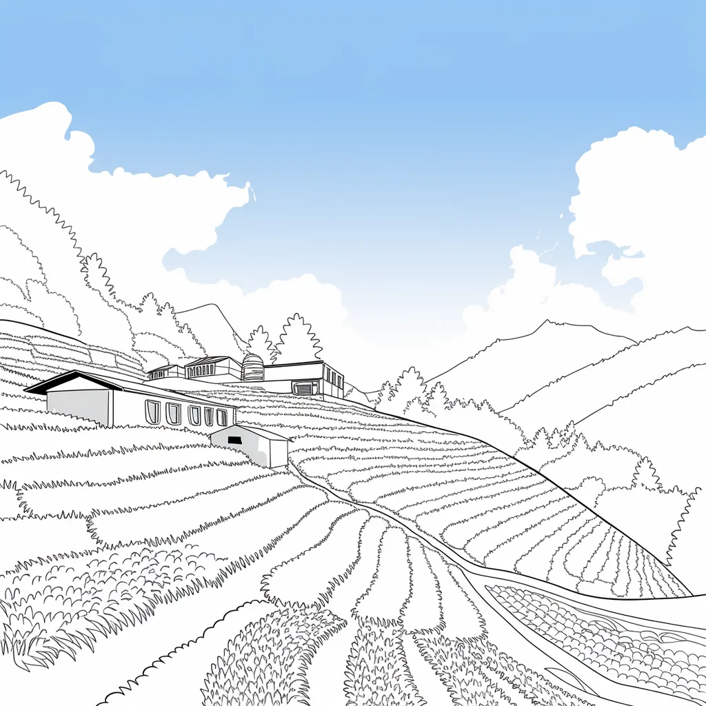 30 Gambar Pemandangan Alam Belum Diwarnai untuk Diwarnai 25 Gambar Pemandangan Alam Belum Diwarnai 24