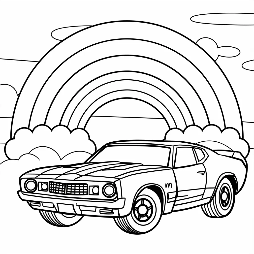 gambar mewarnai mobil bumblebee untuk anak-anak 30