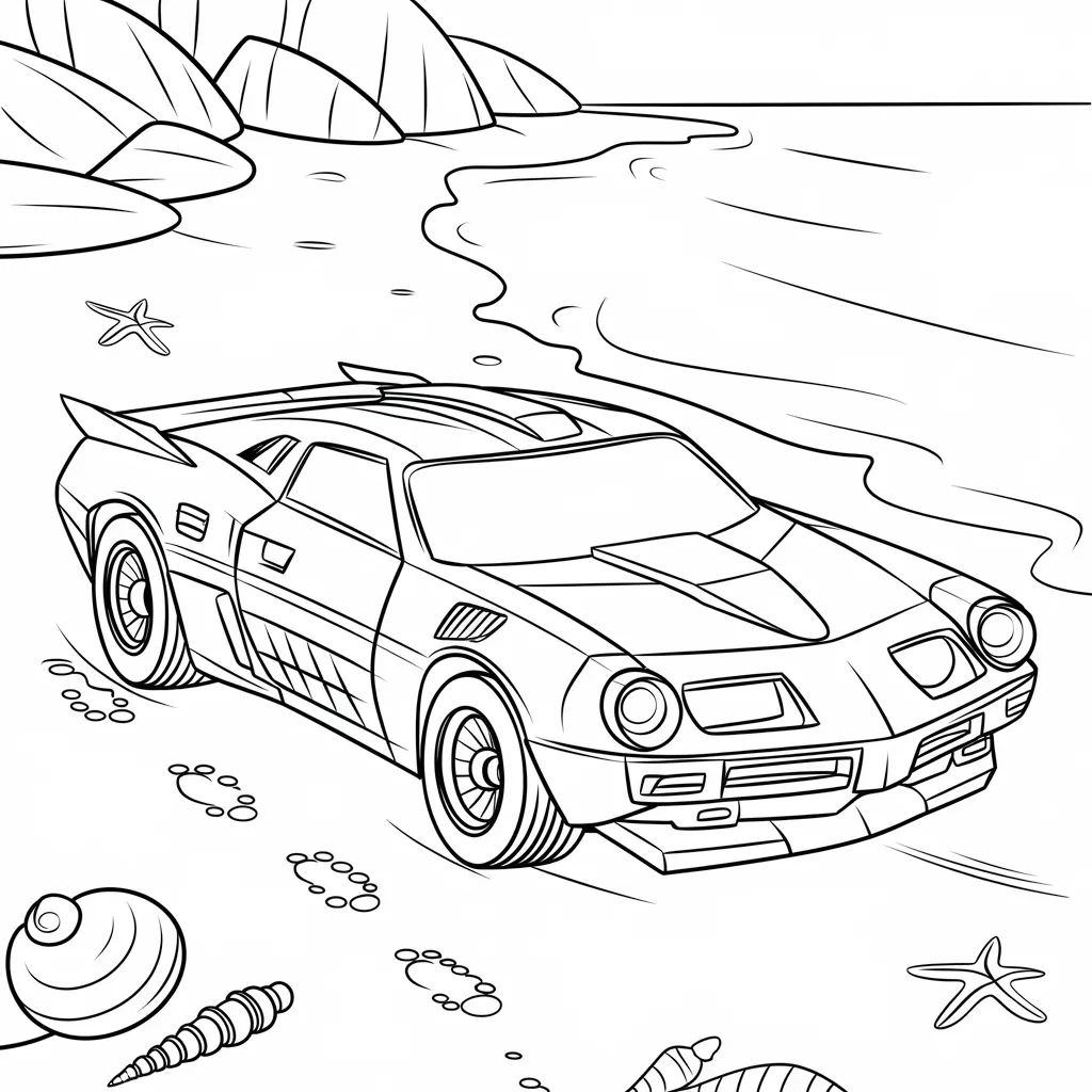 gambar mewarnai mobil bumblebee untuk anak-anak 22