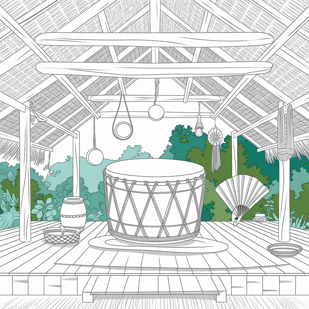 Mewarnai Gambar Kentongan Hitam Putih 5 mewarnai gambar kentongan hitam putih 4